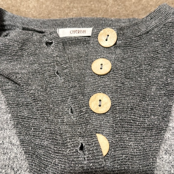 Cherish long sleeve top, super soft grey - Picture 2 of 5